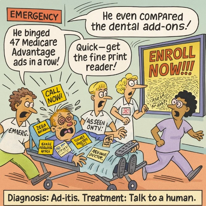 Medicare marketing joke — click to see more